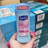 Lăn sáp khử mùi nữ Suave Powder Invisible Solid Antiperspirant Deodorant Stick 74g