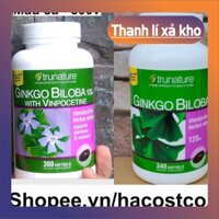 LÀN SÓNG SALE Viên uống Trunature Ginkgo Biloba 120mg 300 viên 340 viên từ trái bạch quả tăng tốc sức khỏe hiện trạng tr