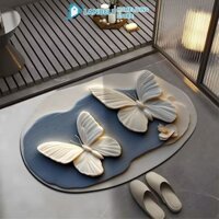 Landelihousehold Thảm lót sàn bướm 3D hình ảnh đặc biệt