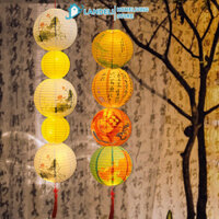 Landelinew Không khí trang trí mặt dây chuyền đèn lồng giấy trang trí