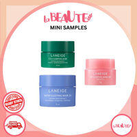 Laneige mini sized cica sleeping mask / lip sleeping mask (berry) / water sleeping mask / radian-c cream