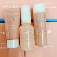 Laneige Trial kit ( 3items) - Sữa rửa mặt - serum - Toner chiết xuất từ quả vải