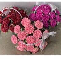 Lẵng Hoa hồng giấy nhún