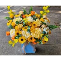 lẳng hoa sáp mix lan vũ nữ