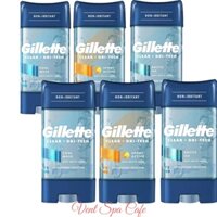 Lăng khử mùi nam Gillette Cool Wave Clear 107g / chai lăn nách GILLETTE Clear Gel 107g Power Rush