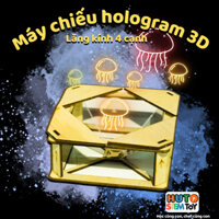 Lăng kính Hologram tạo ảo ảnh 3 chiều, bộ lắp ghép kính xem phim 3D bằng gỗ theo phương pháp giáo dục stem.
