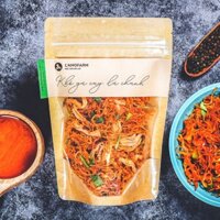 [LANGFARM] Khô Gà Cay Lá Chanh L'angfarm mẫu kraft 1 mặt trong Bịch 125g