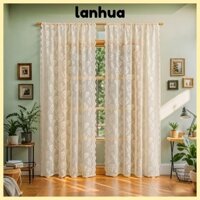 Lanhua 2 Tấm Rèm Đen, Rèm Ren Cổ Điển Pháp Cách Nhiệt, Rèm Cửa Sổ Cao Cấp Lọc Ánh Sáng Đơn Giản Cho Phòng Khách Phòng Ngủ