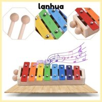 Lanhua Xylophone, Đàn Piano đĩa nhôm học sớm đầy màu sắc cho trẻ em, 8 phím chất lượng cao với nhạc cụ gõ Orff bằng gỗ dành cho trẻ em giáo dục