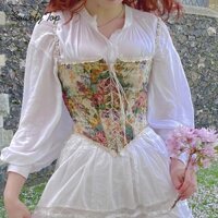 Lanlanlolo Áo tank top Nữ In Ren Dây