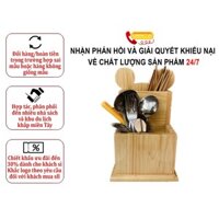 [LANMM29K GIẢM 29K ĐƠN 199K] Ống Đựng Đũa 2 Ngăn Bằng Gỗ, Thiết Kế Chắc Chắn Dày Dặn Có Độ Bền Cao