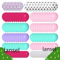 Lansel Balloon Arch, Teal Blue Pink Bong bóng bất ngờ Vòng hoa Bộ, Đám cưới Hoa hồng Đỏ Trắng Tím Confetti Bóng bay bé gái