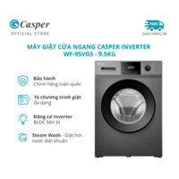 [LẮP 0Đ HN] Máy giặt cửa ngang Casper Inverter 9.5KG WF-95VG5 - Chính hãng - Bảo hành 2 năm