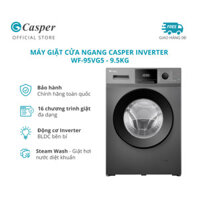 [LẮP 0Đ HN] Máy giặt cửa ngang Casper Inverter 9.5KG WF-95VG5 - Chính hãng - Bảo hành 2 năm