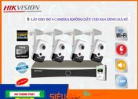 Lắp đặt bộ 4 camera không dây cho gia đình giá rẻ.