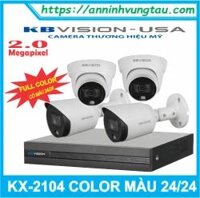 Lắp  Đặt Camera quan Sát Tại Vũng Tàu Bộ 4 HD KX-2104 Full Màu Ban Đêm