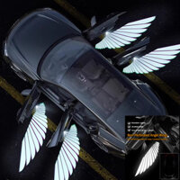 Lắp đặt ô tô Đèn chiếu miễn phí Cánh thiên thần Công chúa Cửa ô tô Đèn chào mừng Cặp lắp đặt Đèn trang trí Chùm khí quyển trong ô tô