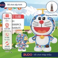 Lắp ghép lego doraemon họa tiết 55cm 68cm 93cm xăm trổ, đồ chơi lắp ráp mon mèo máy xăm mình siêu đáng yêu mẫu mới nhất