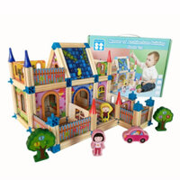 Lắp ghép nhà gỗ cho bé 128pcs Master of Architecture Building Blocks Toy- đồ chơi thông minh