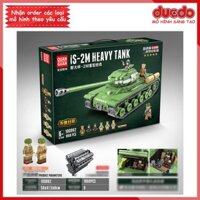 Lắp ghép Siêu tank IS-2M Heavy Tank của Liên Xô - Đồ chơi Xếp hình Mô hình WW2 QuanGuan 100062