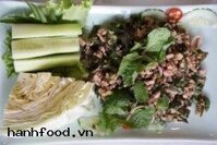 Lạp Heo trộn chua cay