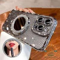 Lấp Lánh Nước Tấm Kim Cương Giá Đỡ Ốp Lưng Điện Thoại iphone15 Pro Max 14 13 12 11 Vỏ Cho iPhone Ốp Lưng TPU Silicon Mềm Vỏ Chống Sốc