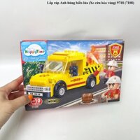 Lắp ráp Anh hùng biển lửa (Xe cứu hỏa vàng) 9718 (7108) + Xe cứu hoả cơ động) 9725 (7117