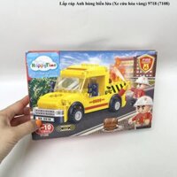 Lắp ráp Anh hùng biển lửa (Xe cứu hỏa vàng) 9718 (7108)