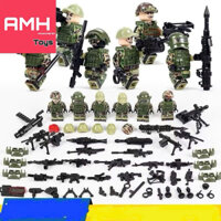 Lắp Ráp Đồ Chơi Xếp Hình Combo 6 Lính Đặc nhiệm Anpha của Quân Đội Nga bộ Kèm phụ kiện Quân sự