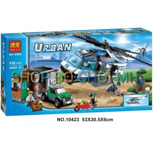 Lắp ráp Lego City máy bay cảnh sát 528 miếng ghép BELA 10423