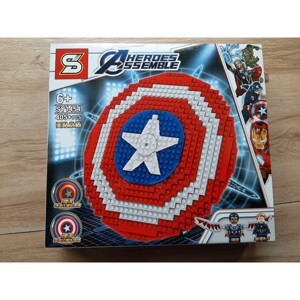 Lắp ráp lego khiên của siêu anh hùng Capatain America 405 chi tiết SY1454