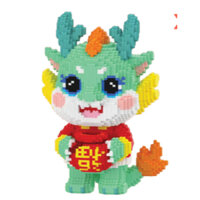 lắp ráp lego Phúc Long Xanh cao 40cm(combo 3 con)