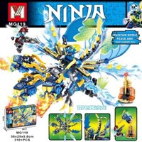Lắp Ráp lego Rồng Lửa 3 đầu Sắp Chớp Ninja-xanh dương