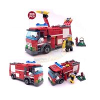 Lắp ráp Lego xe cứu hỏa 206 chi tiết