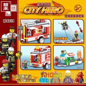 Lắp ráp Lego xe cứu hỏa - QL0219