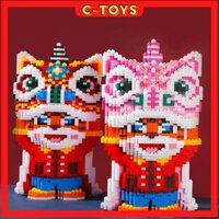 Lắp ráp mô hình sư tử, siêu nhân, doremon, mickey size lớn [C-Toys Official Store]