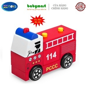 Lắp ráp xe cứu hỏa Winwintoys 61292