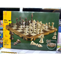 Lắp ráp xếp hình 40719 C5678 Bộ cờ vua truyền thống chess 2in1 743 mảnh