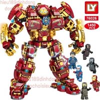 Lắp ráp xếp hình 76026 : Bộ giáp Hulkbuster người sắt iron man 1450+ pcs