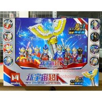 Lắp ráp xếp hình 8 nhân vật siêu nhân điện quang MG 865