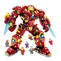 Lắp Ráp xếp hình bộ giáp hulkbuster mk 48 cùa người sắt iron man 76068
