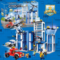 Lắp ráp xếp hình Cities Swat 98281 - Mô hình trụ sở cảnh sát 996 chi tiết