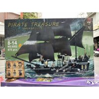 Lắp ráp Xếp hình cướp biển Caribbean 4184 6002 Tàu Ngọc trai đen