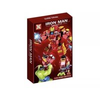 Lắp ráp xếp hình IRONMAN 4062 - Mô hình người sắt chiến đấu với Hulk
