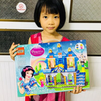 Lắp Ráp Xếp hình Lego Lâu Đài Công Chúa Bạch Tuyết gồm 378 Chi Tiết