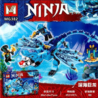 Lắp ráp xếp hình ninja go rồng thần đại dương MG382