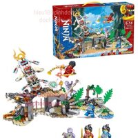 Lắp ráp xếp hình ninjago Ngôi Làng Rừng Xanh Guardian Village 71747 76101