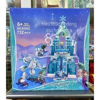 Lắp ráp xếp hình princess lâu đài công chúa elsa 85002