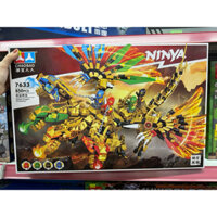 Lắp ráp xếp hình Rồng thần 4 đầu ninja  850 mảnh