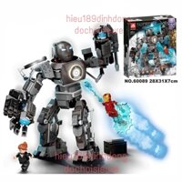 Lắp ráp xếp hình Siêu anh hùng Người sắt đối địch Iron Man Chiến Giáp Monger Mayhem 60089 76190